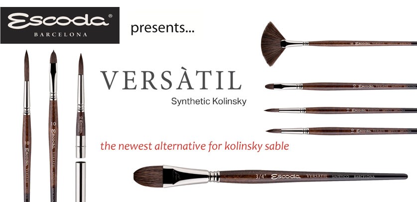 Versatil Travel Brushes by Escoda - High quality artists paint, watercolor,  speciality brushes