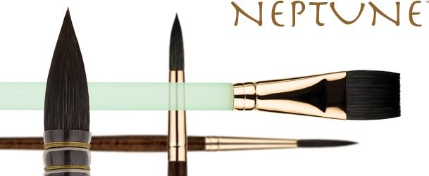 Princeton Neptune Synthetic Squirrel Watercolor Brushes 