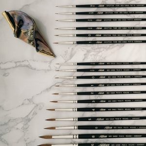 Princeton Heritage Synthetic Sable Watercolor Brushes 3pc 